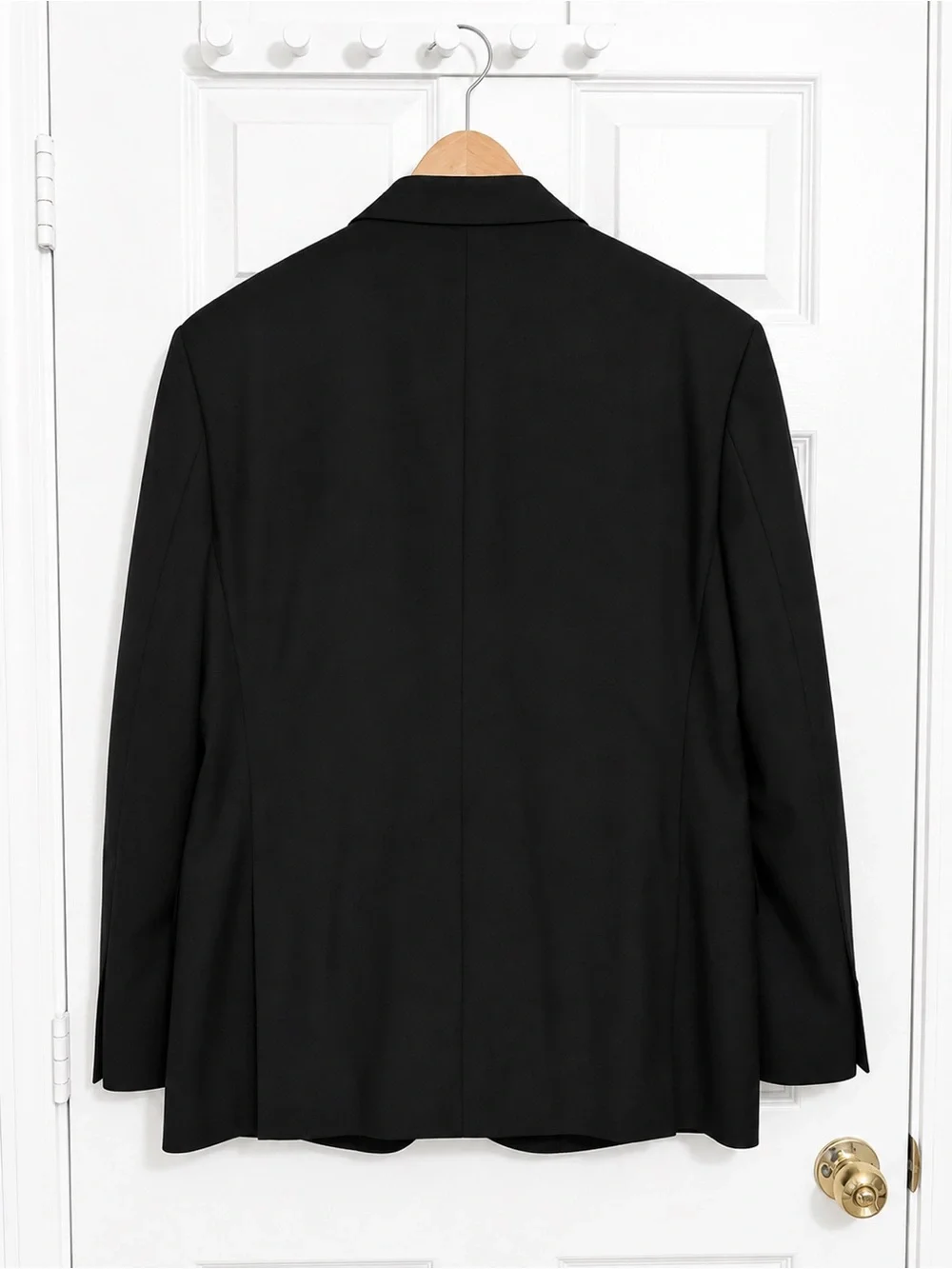 Black Men's Satin Lapel Tuxedo Blazer - Mark’s & Spencer